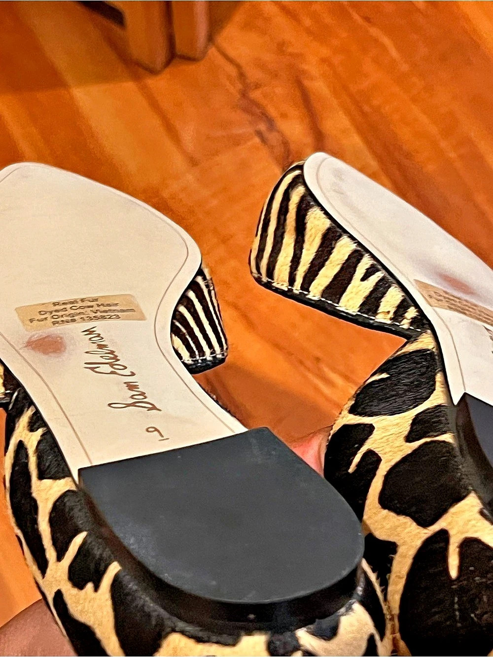 Sam Edelman Rodney d'Orsay Flats Animal Print Flats US 9 - Picture 3 of 5